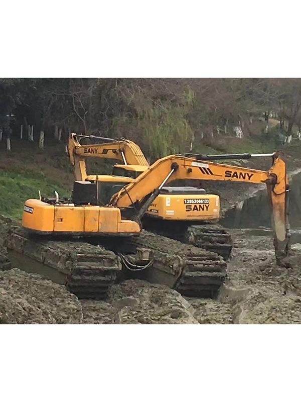 加長臂水路兩用挖掘機(jī)